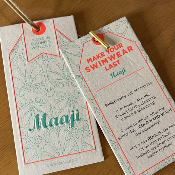 NWT Maaji Suzy Q Snazzy Lace High Rise Cheeky Cut Reversible Bikini Bottoms - Picture 10 of 11